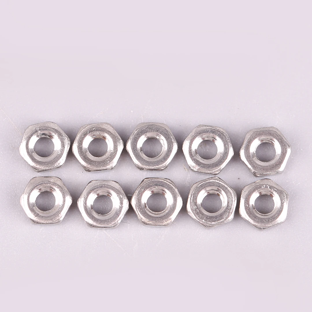 10個入り六角ナットセット M2 M2.5 M3 M4 M5 - ステンレス鋼製マッチングネジ付き六角ナット、様々な用途に対応