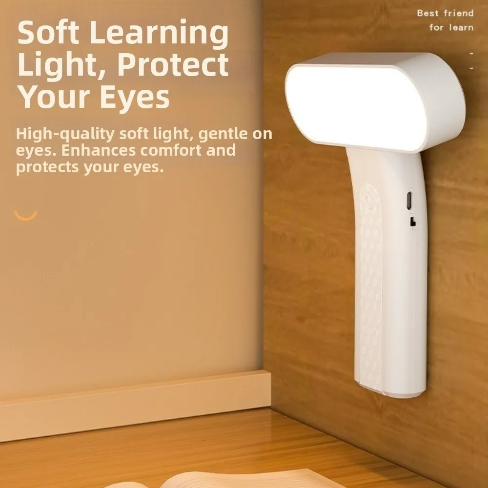 

Минималистичная перезаряжаемая лампа для чтения с регулируемой яркостью, защитой для глаз, 3 уровня яркости, складная светодиодная настольная лампа для прикроватной тумбочки