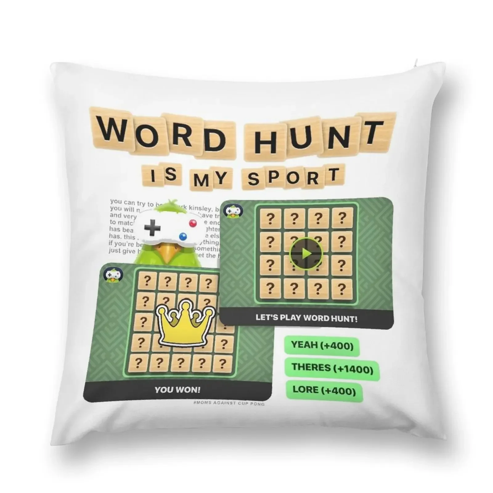 

Word Hunt Throw Pillow christmas ornaments 2025 Sofa Pillow Cover pillow