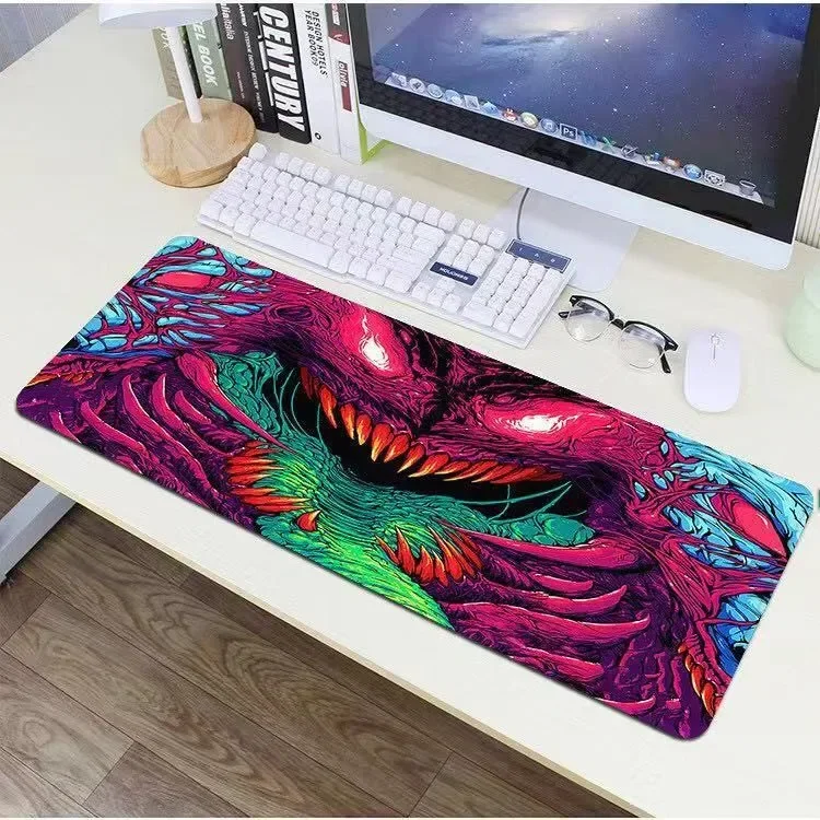 Alfombrilla de ratón grande XL Lockedge para juegos, alfombrilla de ratón para teclado de jugador de ordenador, alfombrilla de ratón de escritorio Hyper Beast para PC, alfombrilla de escritorio, nuevo