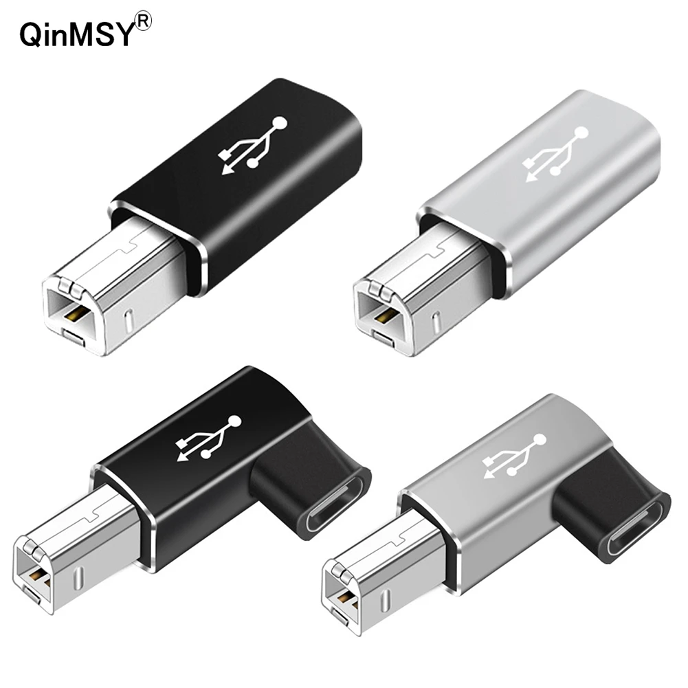 1Pcs USB Type C Female To USB B Male Adapter For Scanner Printer OTG Converter USB C Data Transfer Adapter