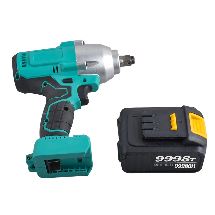 

New Lithium Battery 1/2" Impact Wrench Max 1000N.m for Automobile Maintenance 21v Electric Cordless Tool