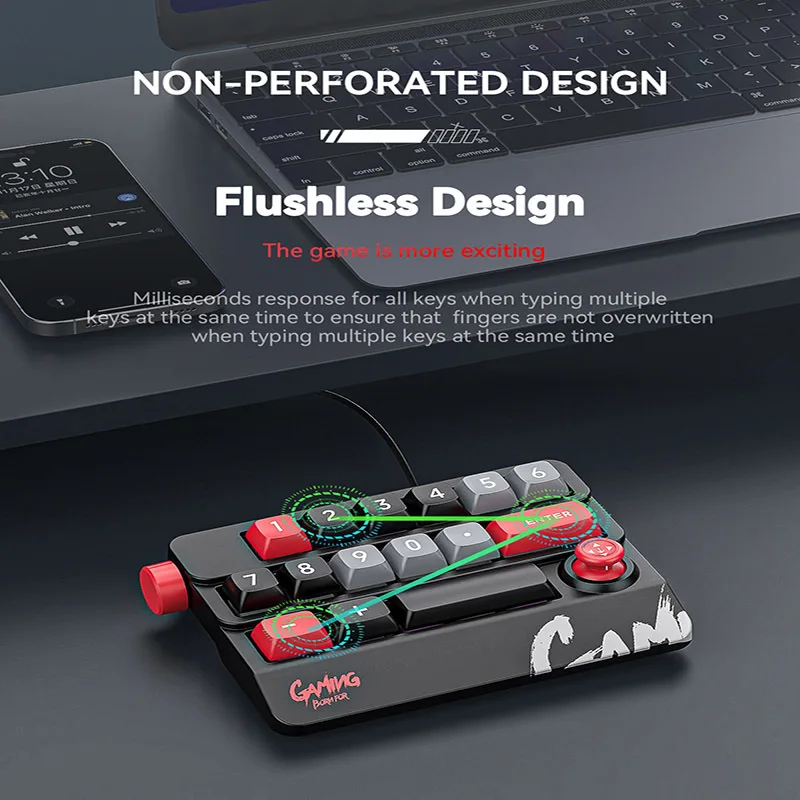Imagem -04 - Rocker Knob Programming Macro Custom Keyboard Rgb Backlight Wired Programmable Gaming Keyboard Full Hot Swappable Key