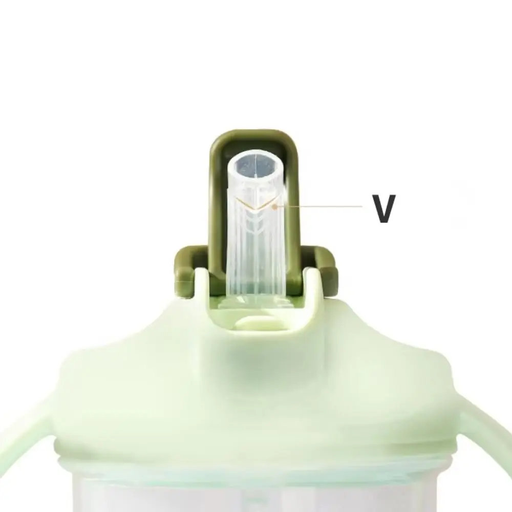Leak-proof Toddler Water Bottle Drop-resistant Dual Handle Baby Straw Drinking Cup Detachable Gravity Ball