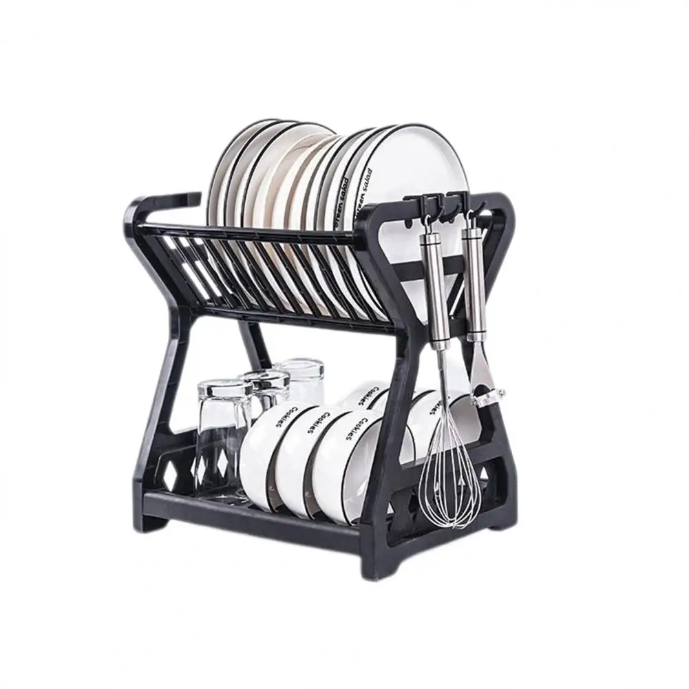 3 Styles 1 Set Practical Countertop Dish Rack Kitchen Storage PP Material Dish Drainer Easy to Clean   for Kitchen