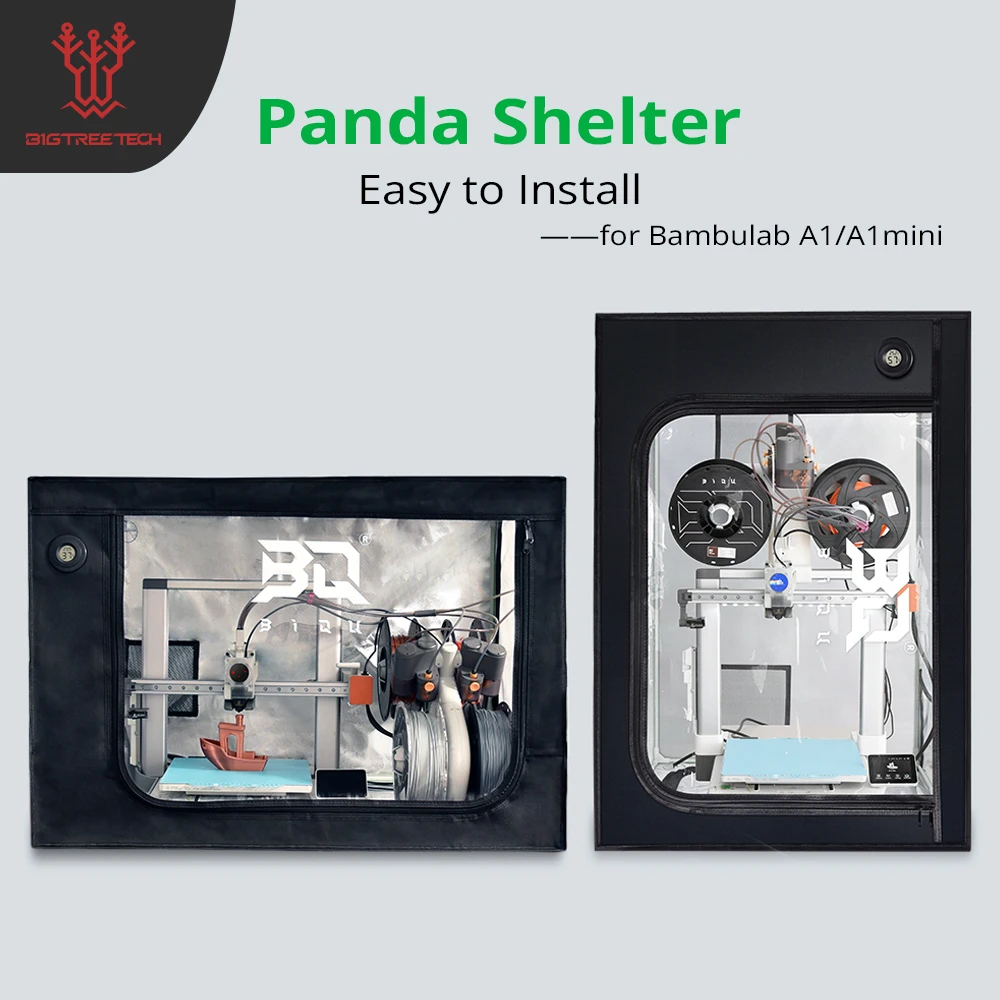 Корпус 3D-принтера BIGTREETECH Panda Shelter со встроенным измерителем температуры и влажности, простая установка для деталей 3D-принтера Bambu Lab A1 Корпус 3D-принтера BIGTREETECH Panda Shelter со встроенным измерителем температуры и влажности, простая установка для деталей 3D-принтера Bambu Lab A1