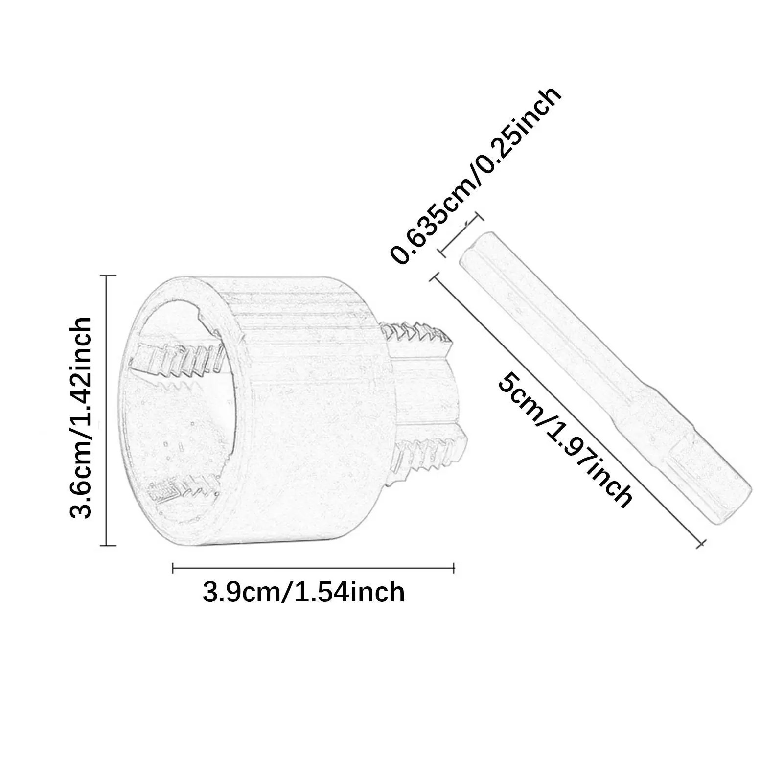 Tube Threader Internal External Thread Cutter for DIY Project Bathroom Home