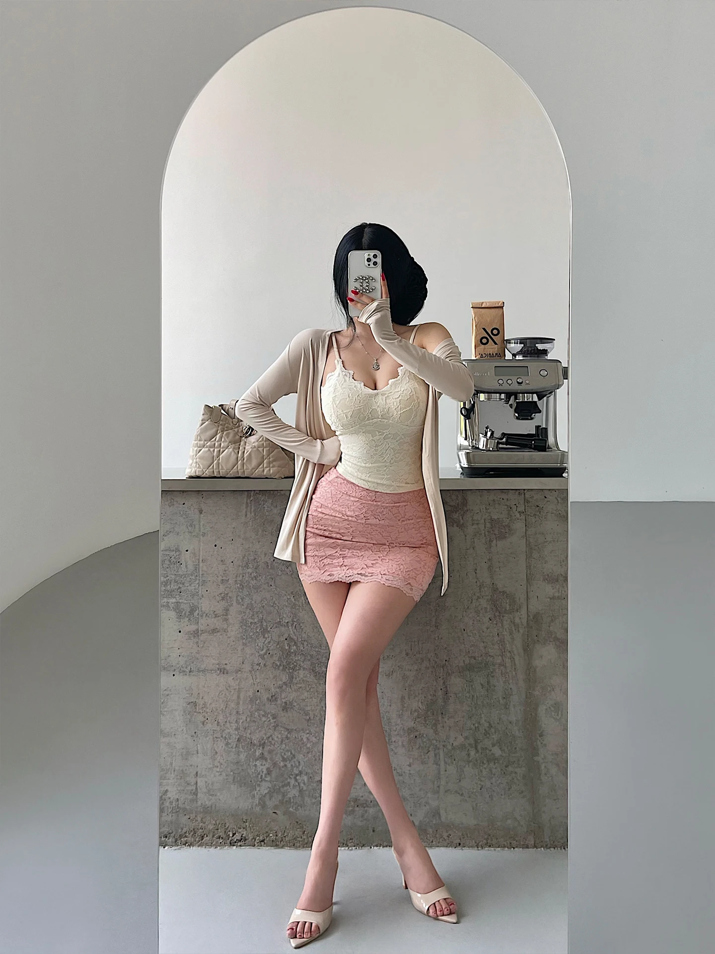Sexy High Waist Lace Half Skirt Bodycon Short Skirt Pure Desire Style Young Girl Day Jiangnan Beauty Lady Trendy Women's Skirt