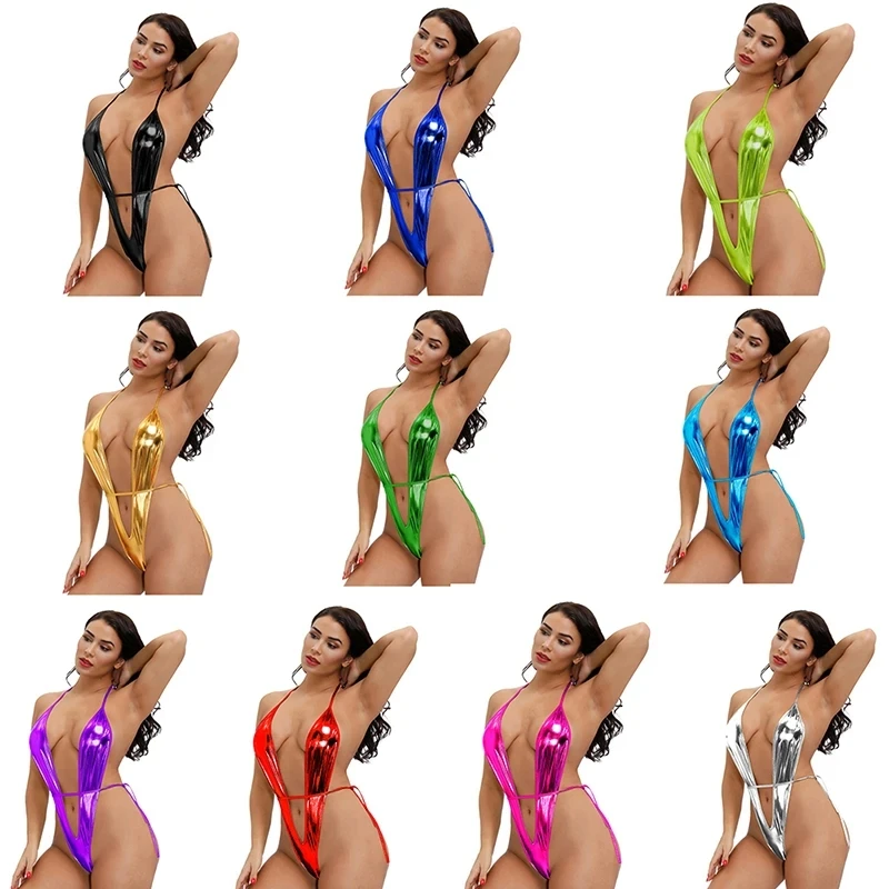 Erotische Lingerie Seksuele V-Hals Bikini Rave Exotische Dancewear Kleding Sexy Ondergoed Porno Riem Knuffels Badmode Fetisj Bodysuit