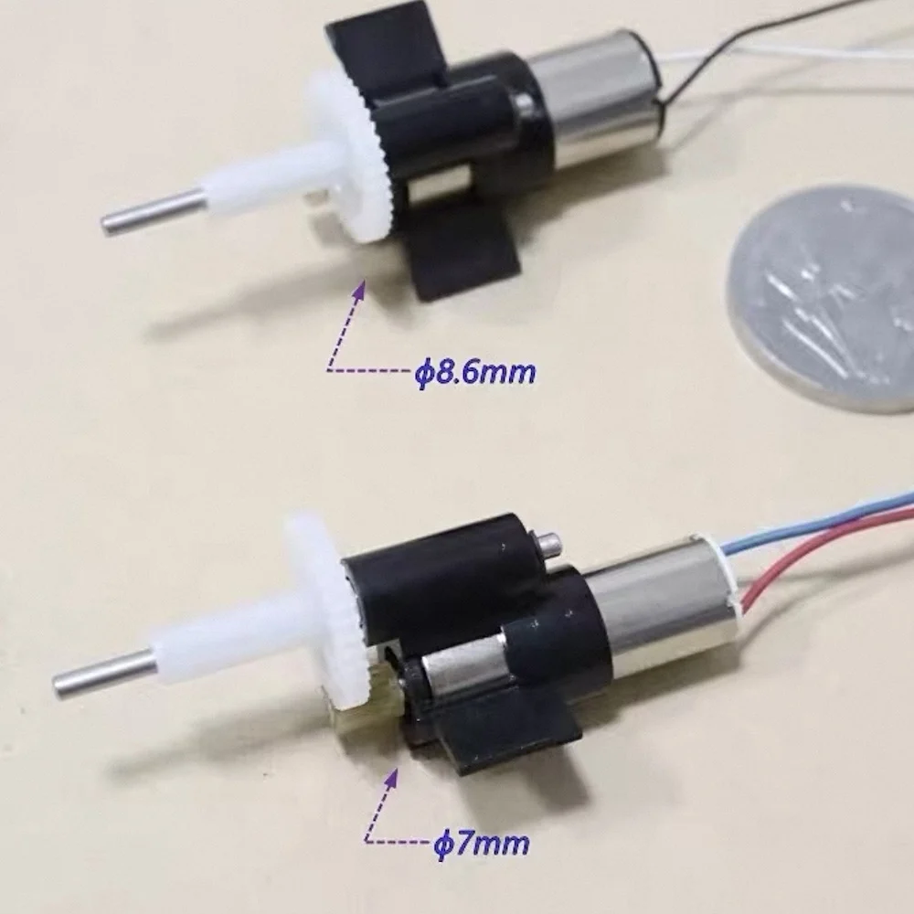Hollow Cup Motor 9:36 Reducer 7/8.6mm 720 8620 with 2*Ball Bearing 1.5mm Shaft for DIY Robot Dexterous Hand Micro Air Vehicle