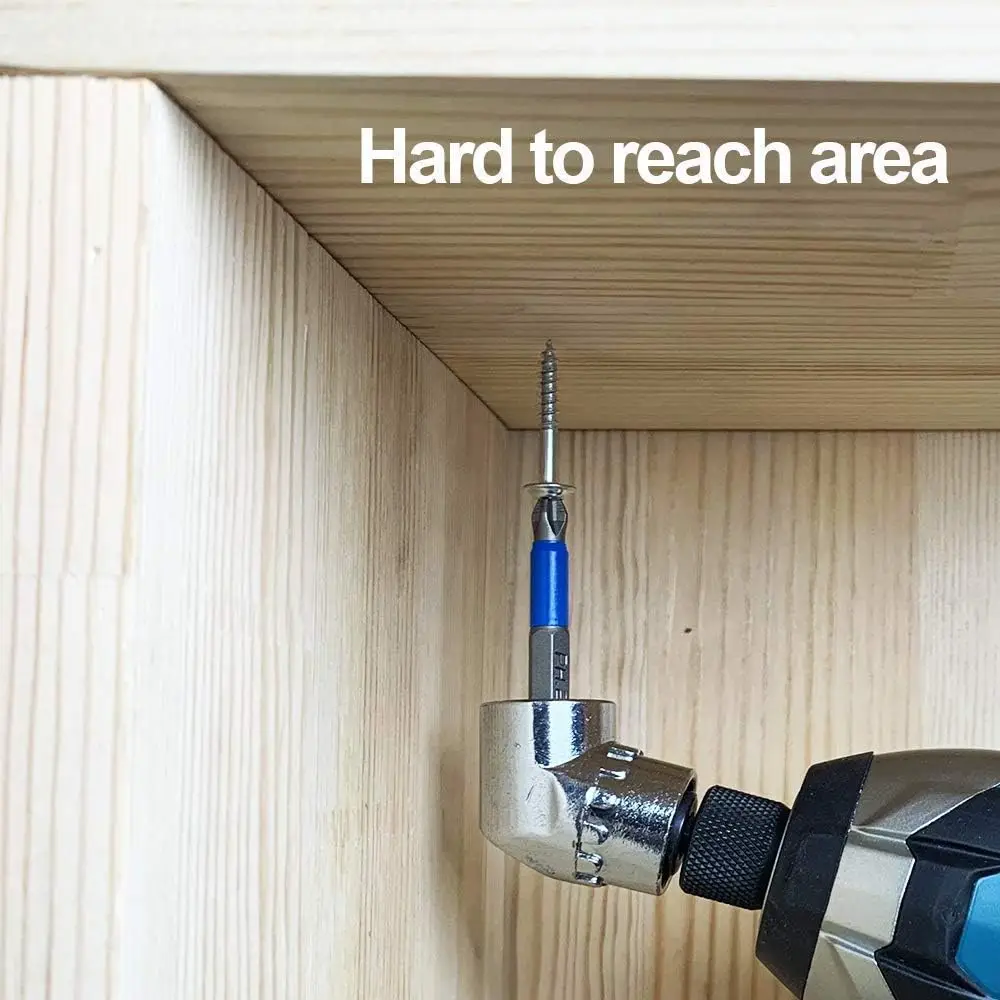 105 Degree Right Angle Screwdriver Adapter with 1/4