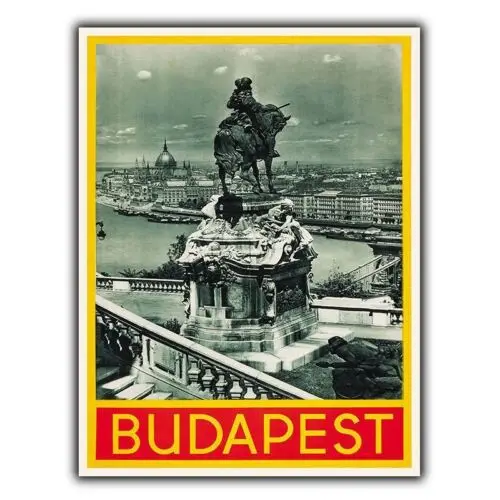 BUDAPEST HUNGARY  Retro Metal Tin Sign Poster Plaque Garage Wall Decor A4 tin sign