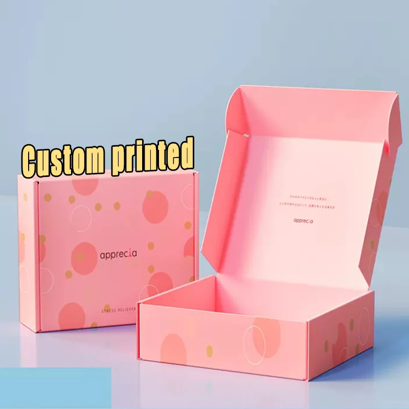 Color Aircraft Express Box Packing Box Rectangular Clothing Packing Box Small Card Customization Wholesale