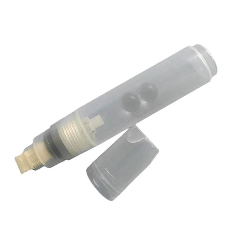 Пополняемая пустая ручка акриловая ручка пустое маркер 10 мм квартира/круглый кончик пустой ручка для покраски на бумаге металл