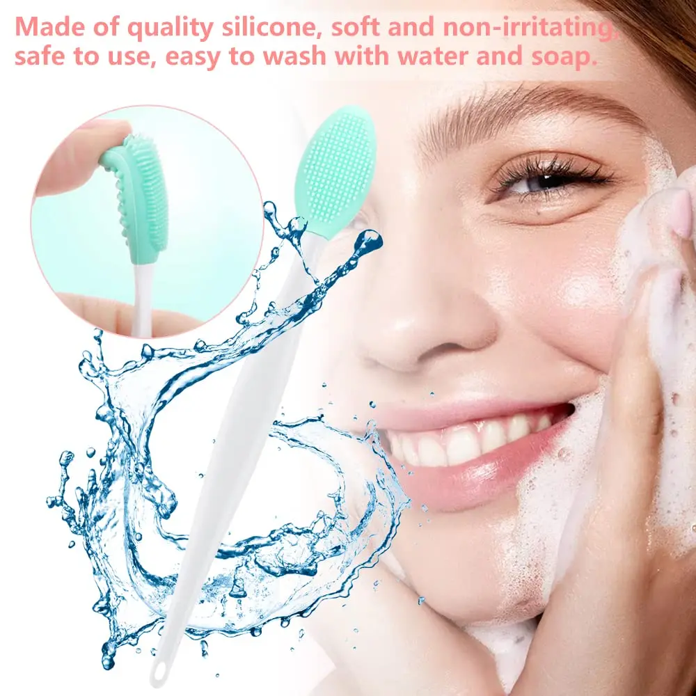 Double-sided silicone nose brush, gentle exfoliating cleanser, multi-purpose pet toothbrush, formaldehyde-free cleaning tool