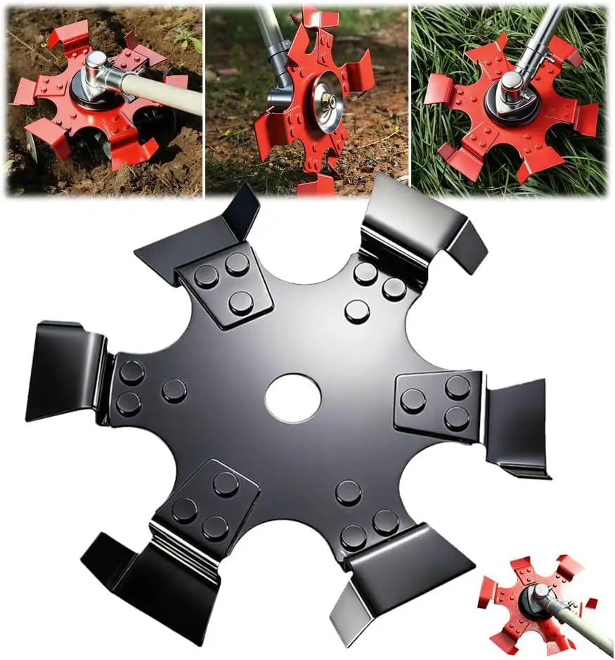 Manganstahl-Grabenfräser-Rad 240mm für Kleinfräsen, Bodenlockerung, Unkrautbekämpfung und Rasenmäher-Ersatzteile – Detail 1