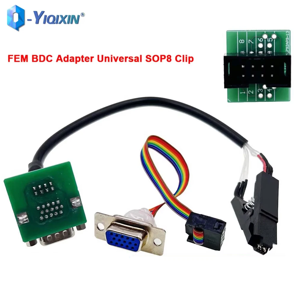 

Universal SOP8 Clip FEM BDC Adapter For BMW X1 X3 Series For Xhorse Key Tool Plus VVDI PROG CGDI ACDP Key Programmer Accessories