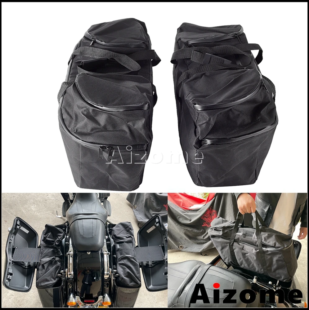 

For Harley Touring Saddlebag Liner Bag Fit 1993-2023 Road King Electra Street Tour Glide Saddle Luggage Storage Tool Inner Bags