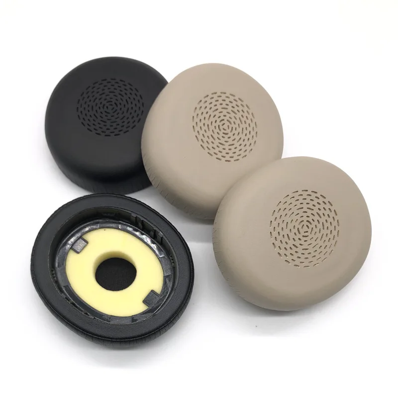 Couro confortável Ear Pads para Jabra Rvolve2 75 Headphone, Earpads, almofadas, substituição