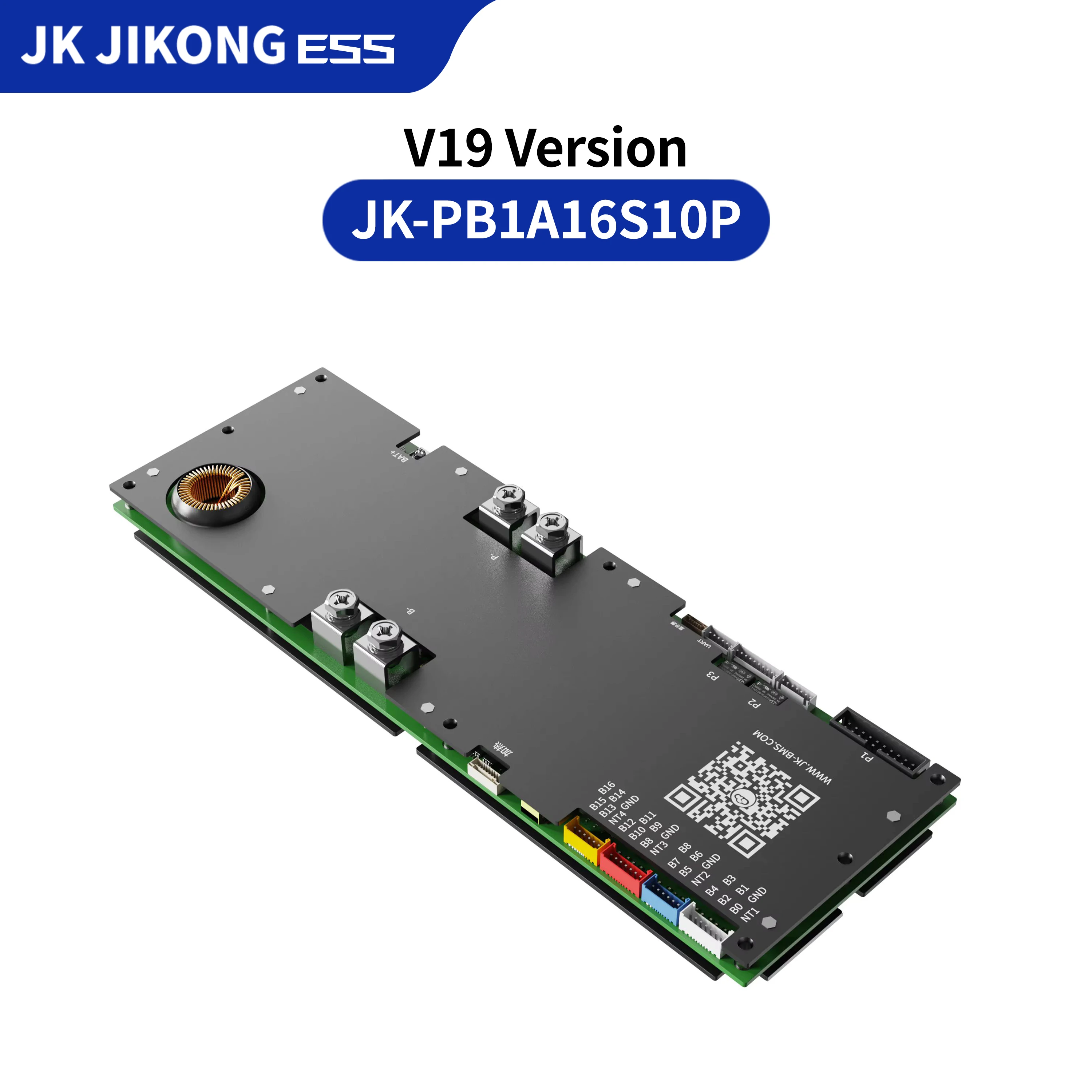 JK JIKONG V19 Household Energy Inverter BMS 100A JK-PB1A16S10P 8S/24V 16S/48V Li-ion/ Lifepo4/ LTO Battery BMS Heat CANBUS RS485