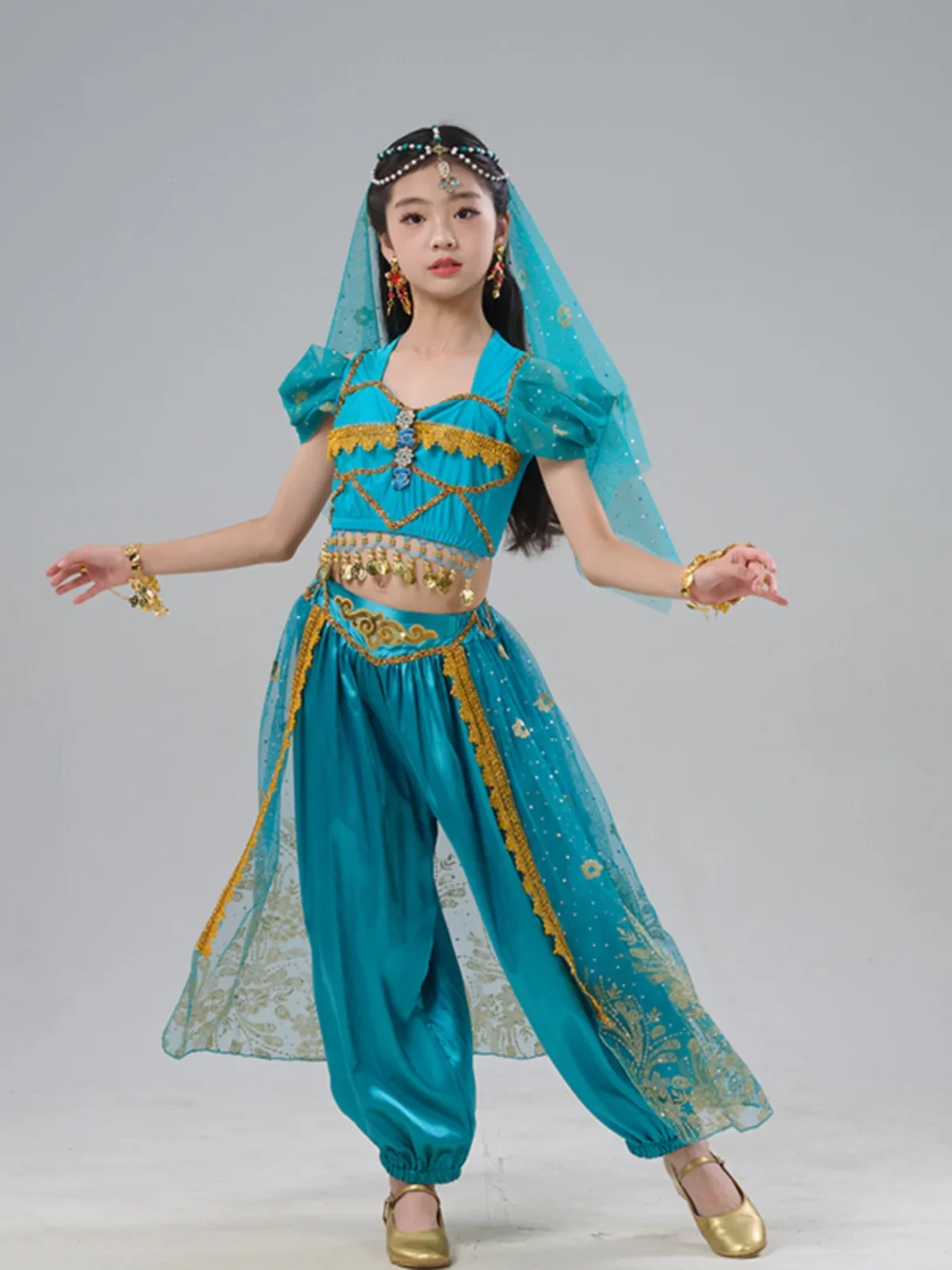 

Belly Dance Folk Dance Princess Jasmine Girls Performance Clothing Dunhuang Exotic Dance Clothing