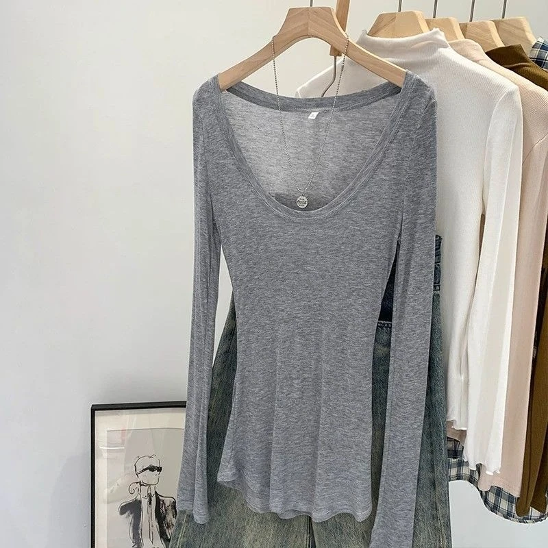 Premium Sexy Long Sleeve Sunscreen Tops Korea Chic Ins Slim Trendy Ropa Mujer Smock Streetwear Spice Girls Women Clothing