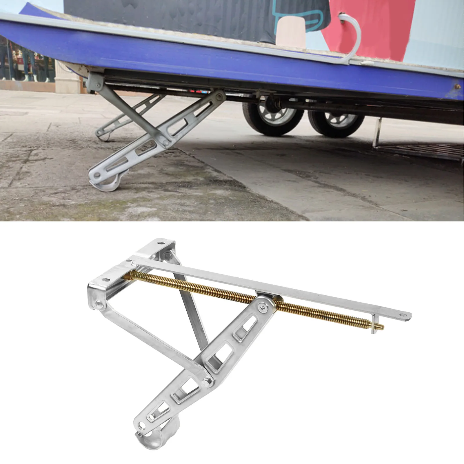 RV Trailer Stabilizer Iron 105mm Minimum Height 520mm Maximum Height 2200lbs Capacity Stabiliser Legs Lifter Jack