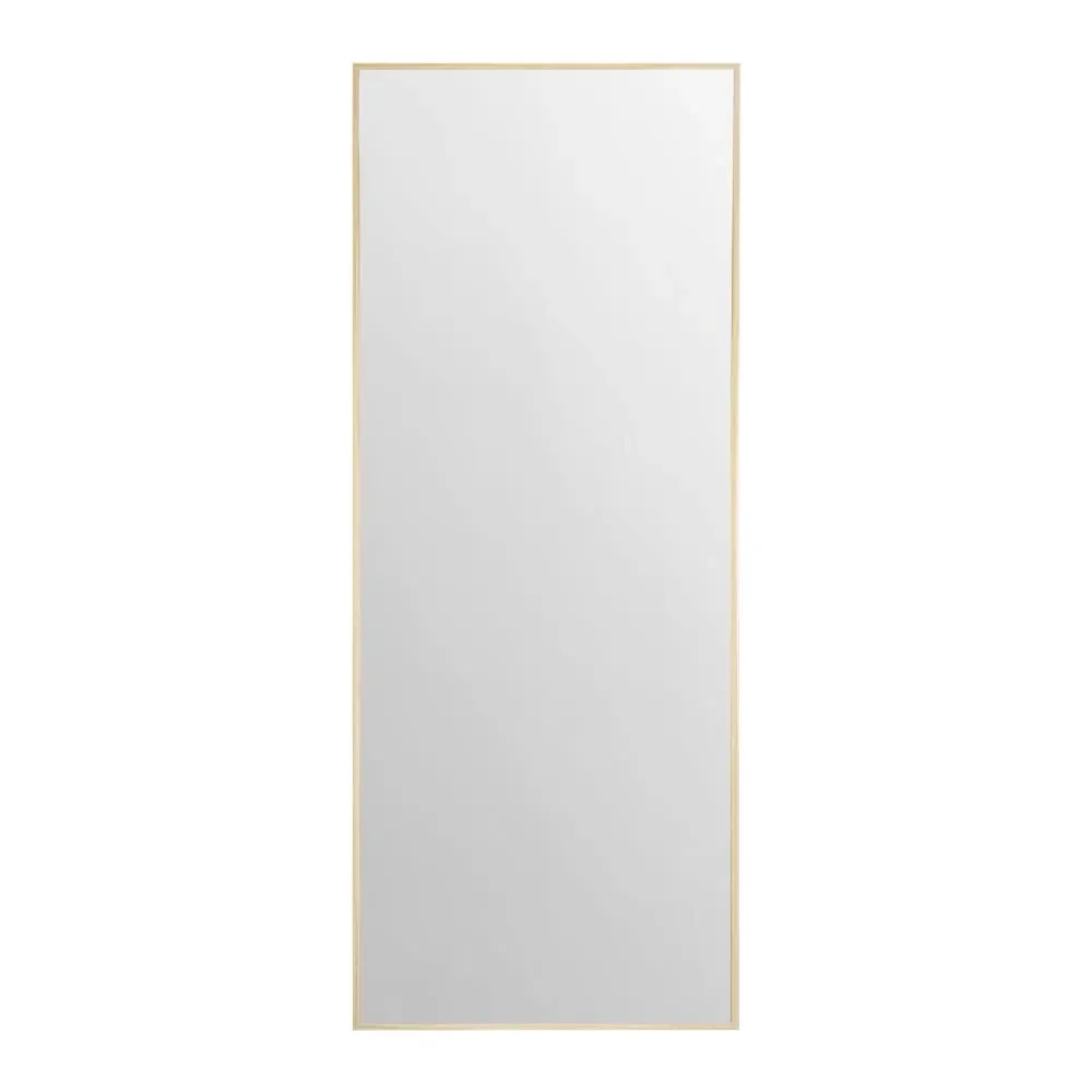 Espejo pared rectangular 30x80 cm marco dorado envejecido elegante vertical recibidor - Marcodecor