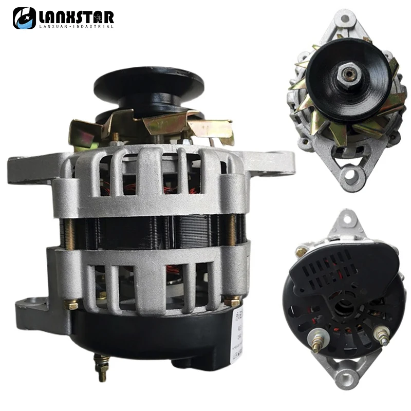 

220V 800W 1300W 1500W High-Power Generator pulley wheel Permanent Magnet Brushless Constant Voltage Copper Wire Core Alternator