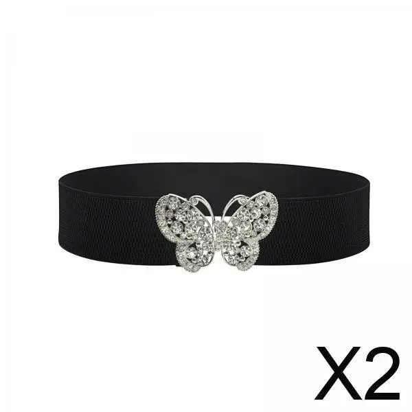 

Женский широкий пояс из холщового материала, эластичный эластичный модный пояс для вечерних платьев, брюк, повседневная одежда