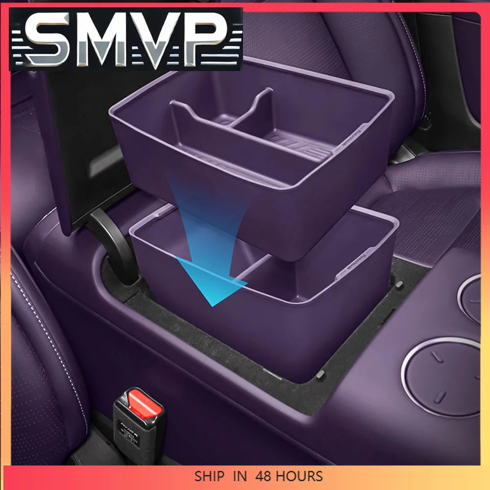 

New 2 Pcs For AVATR 07 2024 2025 Armrest Box Double-layer Silicone Box Interior Modification Supplies Original Car Color Storage