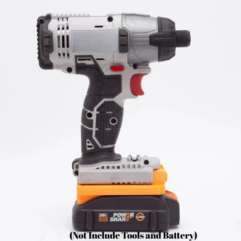 Black+Decker Tool 20V Max - Adapter für Worx 20V 6-polige Batterie,