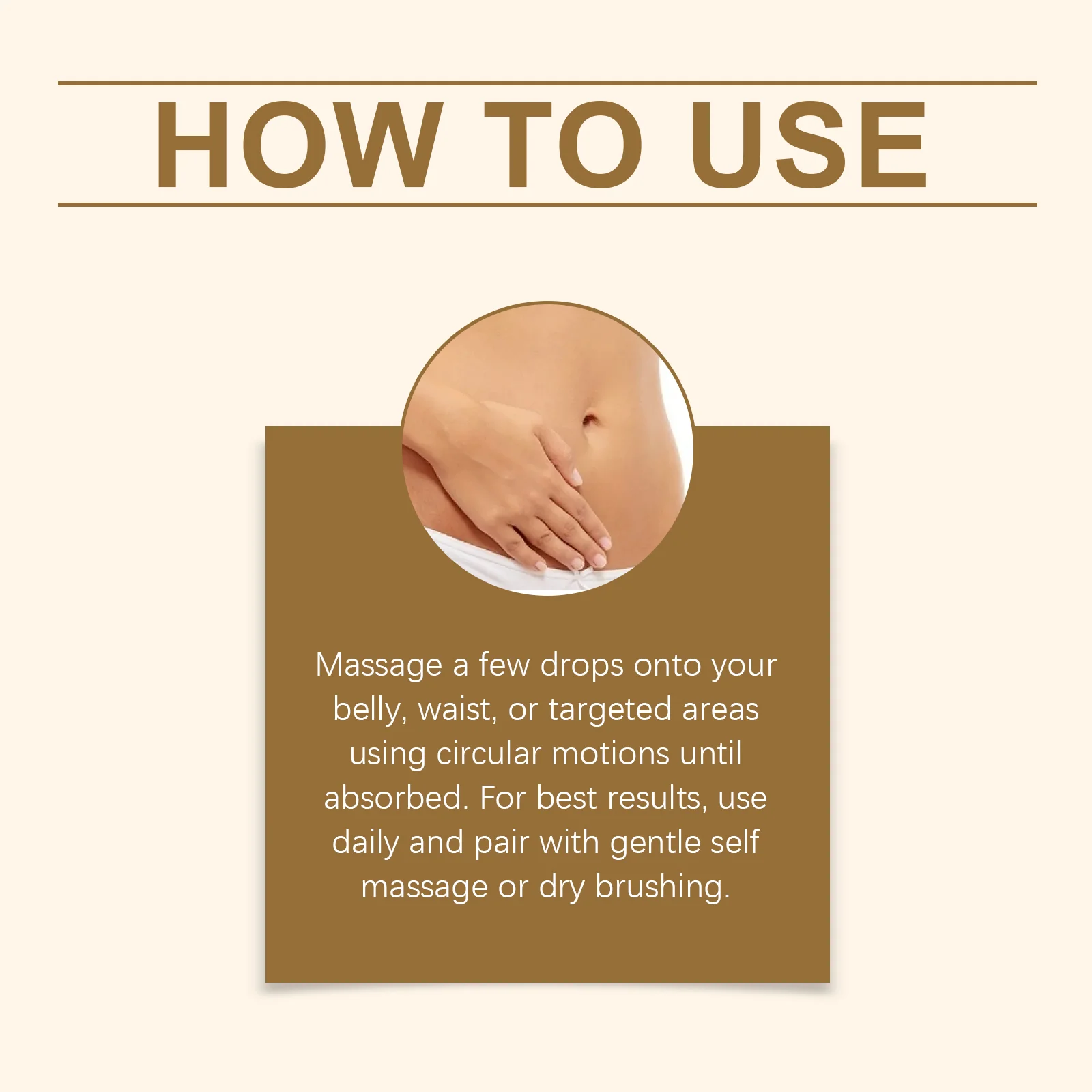Belly Tightening Oil Fat Burning Anti Cellulite Weight Loss Abdomen Fat Reduction Firming Nourishing Smoothing Body Shaping Oil view 6
