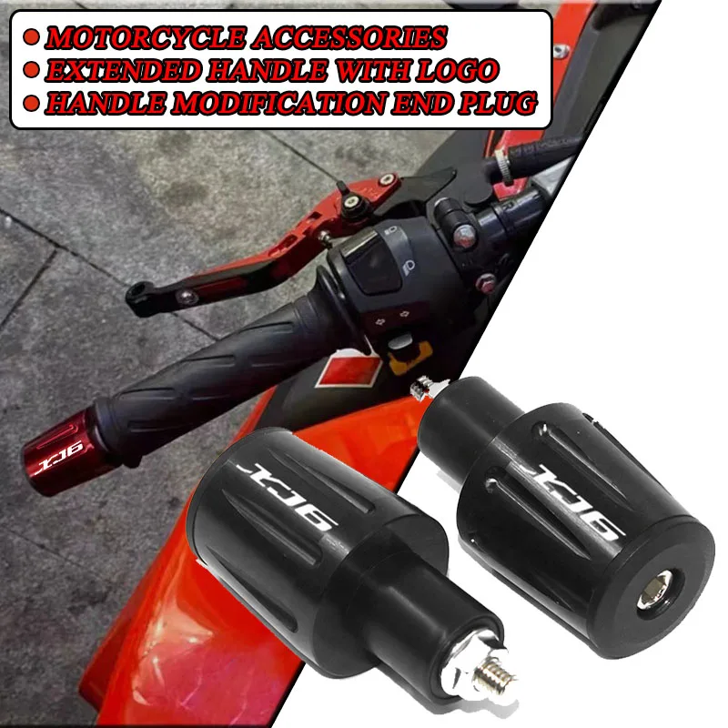 For XJ6/N XJ6 DIVERSION Motorcycle Handle Modification End Plug,Modified handle blockage，Extended HandlWith logo