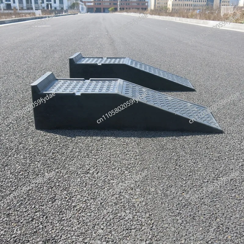 Rubber road extended slope Rubber pad Oil change bracket Car maintenance bracket
