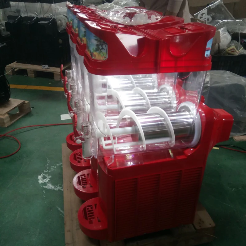 Juice Beverage Ice Machine Commercial 3 tank Snow Melting Slush Ice Cream Machine Frozen Drink Juicer Smoothie Maker