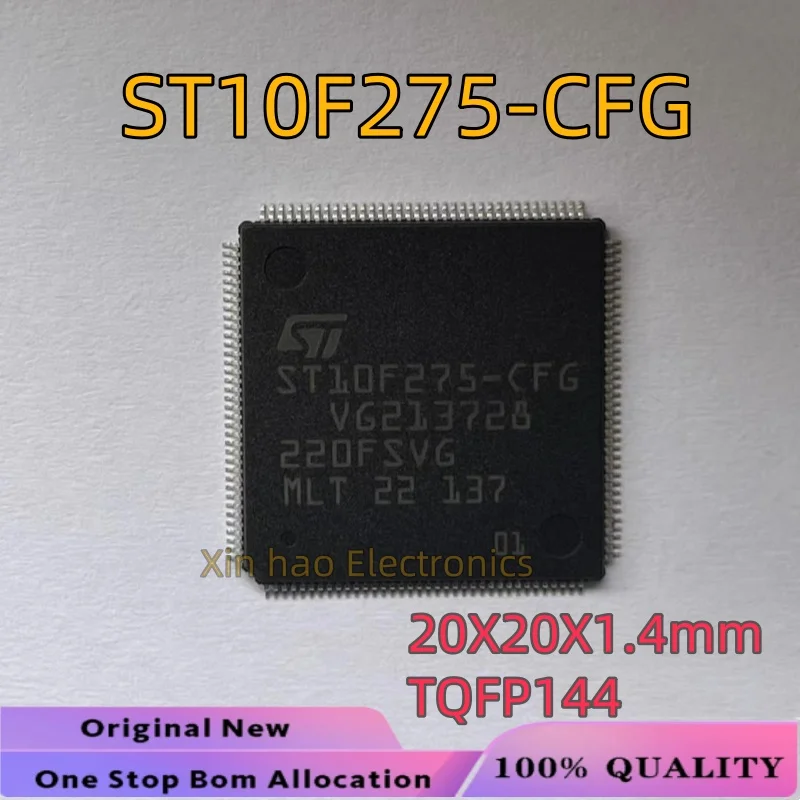 1pcs/lot New Original ST10F275-CEG ST10F275-CFG ST10F275  Volume 20X20X1.4mm TQFP144  Automotive Computer Board CPU Chip