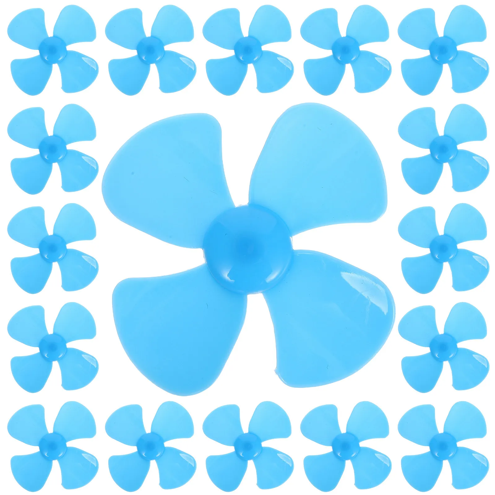 20Pcs Plastic Four-leaf Mini Propellers Model Plane Propeller For Rc Hobbyist 60MM Fan Blades 5MM Shaft Diameter