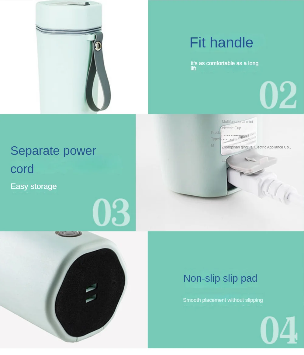 Портативный чайник из нержавеющей стали 304, 220 В, 400 мл