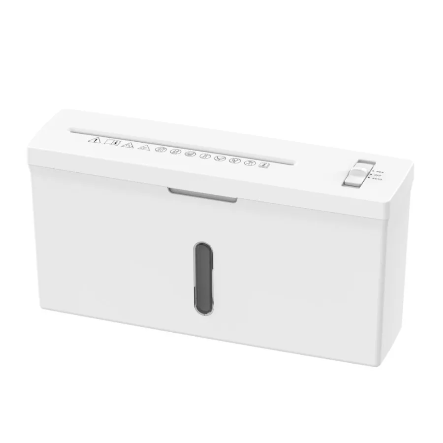 

Woolsche Quiet Compact Paper Shredder 2Sheet Cross Cut 1.05 Gallon Basket P5 Security Level Cutting Machine Universal Office Sc
