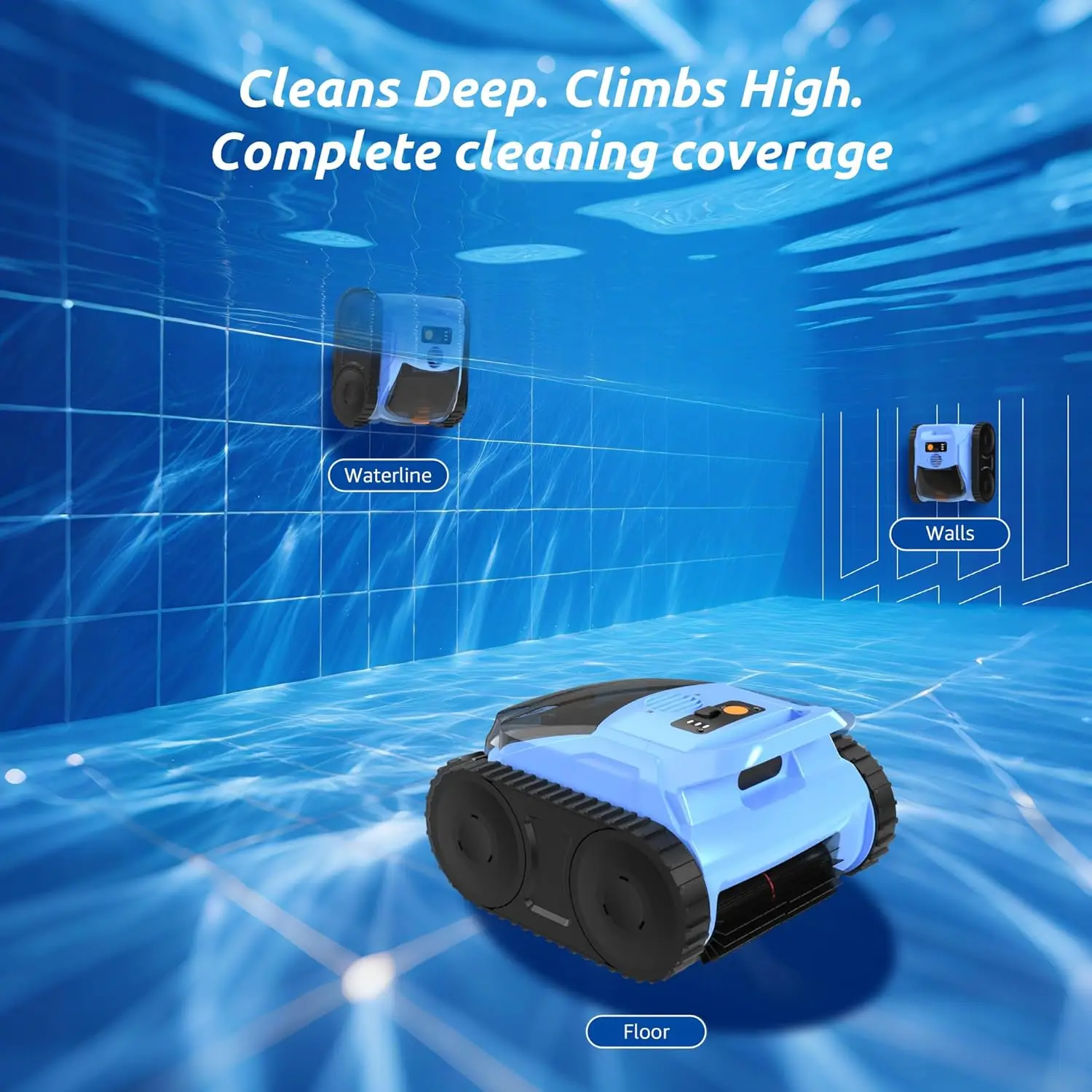 Automatic pool crawl vacuum cleaner robot, intelligent pool cleaning tool, pool cleaner