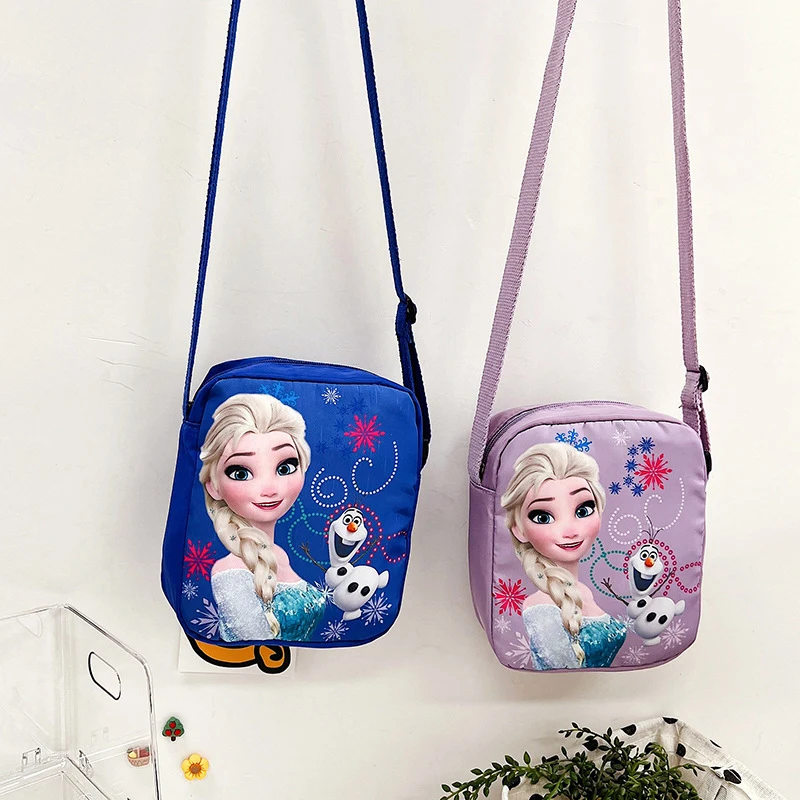 أنيمي فروزن 2 إلسا آنا حقيبة كروسبودي الأطفال الأميرة لطيف الكرتون حقيبة كتف الفتيات هدايا عيد الميلاد