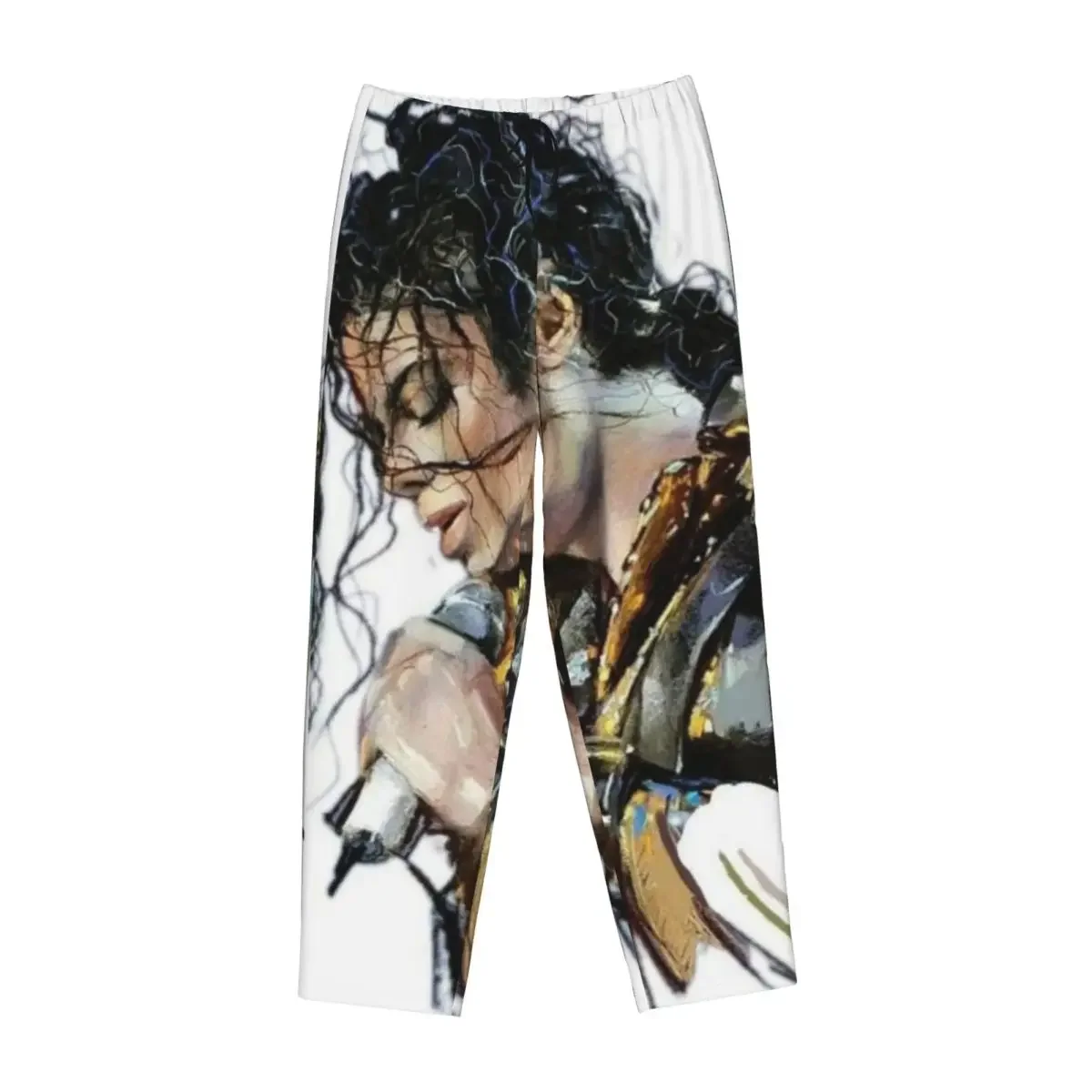 

Custom Michael Jackson Musicians Singers Dancers Women Pajama Pants Lounge Sleep Sleepwear Bottoms with Pockets
