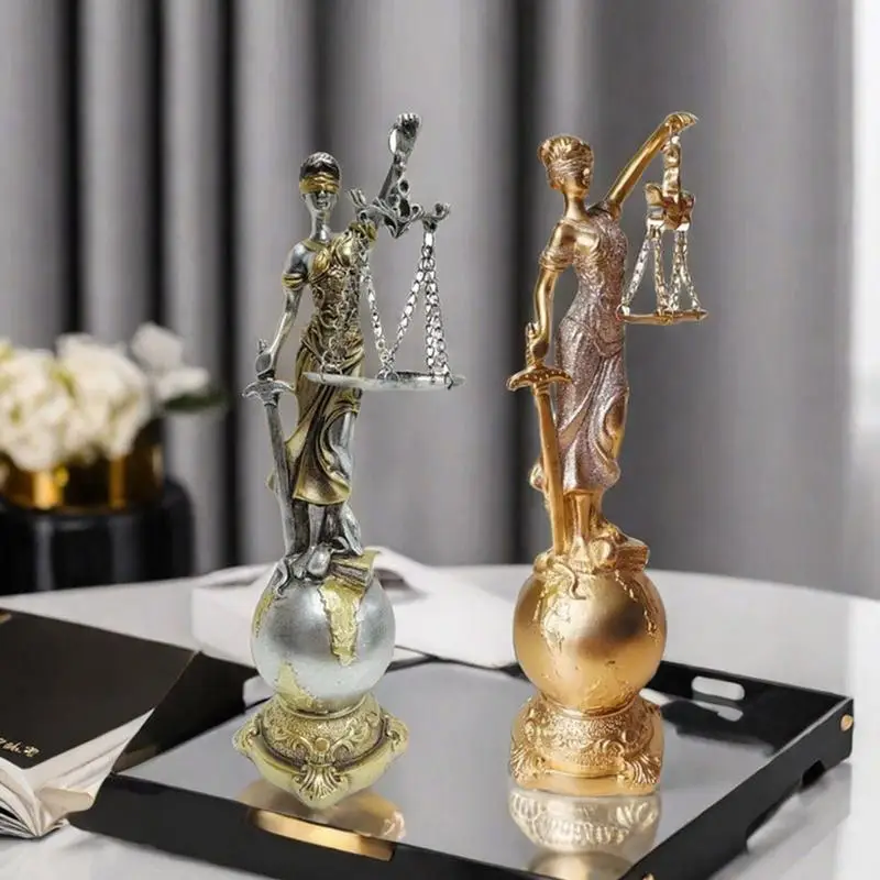 Justice Fairness Goddess Statue ThemisGoddess Of Justice Statue Greek Mythology Ornaments Justice Scale Decor Sculpture Decor