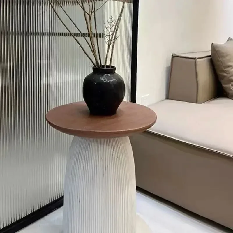 New Internet celebrity Simple Nordic Style Rounded Corner Table Bedroom Shape Bedside Cafe Outdoor Movable Small Round Table