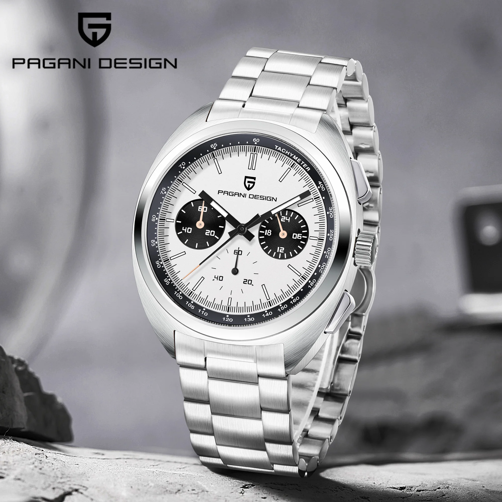 

PAGANI DESIGN Men's Watches Top Sports Wrist watch Chronograph Luxury Japanese VK63 Quartz Watches For Men Waterproof Clock Gift