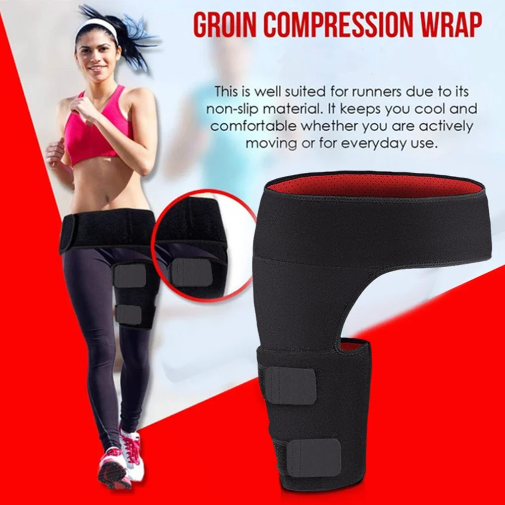 Groin Support Straps Hip Stability Brace Protector Supporting the Adductor Muscles and Tendons Around Groin,Quad & Hamstring