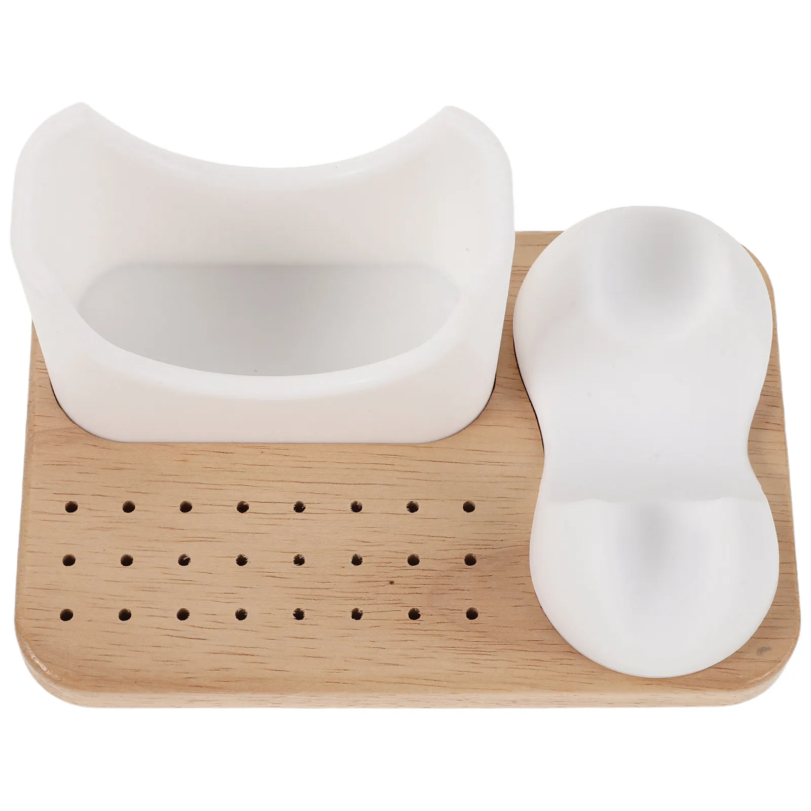 24 Holes Silicone Nail Drill Holder Nail Drill Machine Storage Box Portable Bit Storage Stand Manicure Tool Organizer