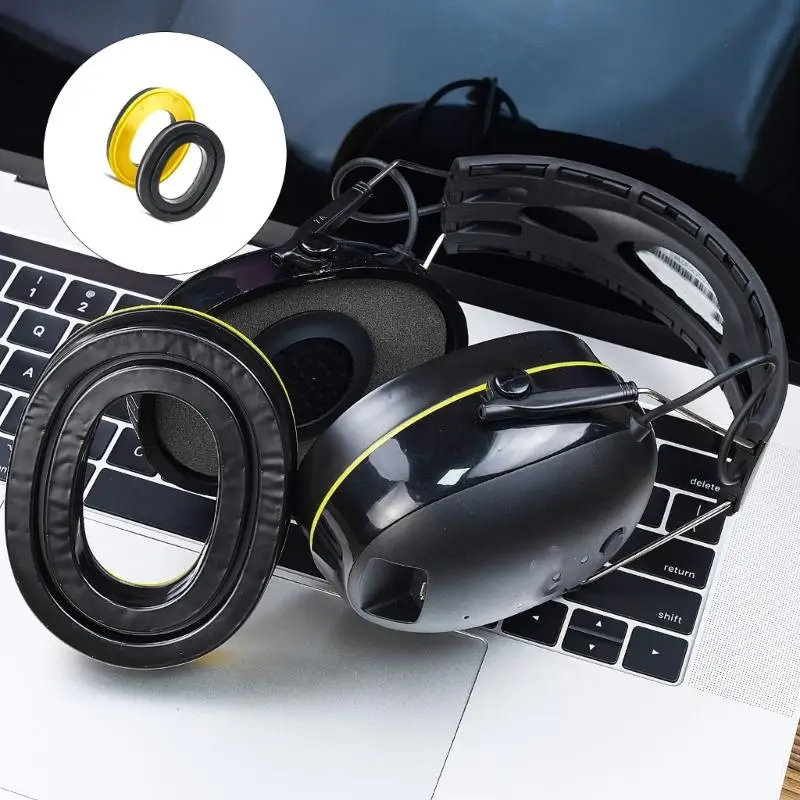 Soft Replacement Ear Pads with Enhances Noise Isolation Ergonomic Designs Not Fatigue Ear Protector for Earphones Use H8WD