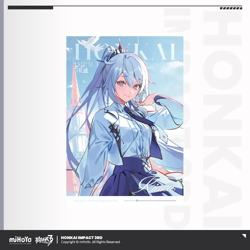 miHoYo Game Official Honkai Impact 3rd Autumn Celebration Series PET Postcard Set Elysia Kiana Anime Prop Cosplay Halloween Gift